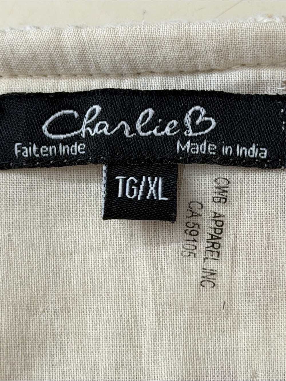 CHARLIE B Cream Embroidered Floral Collarless Jacket - Picture 7 of 10